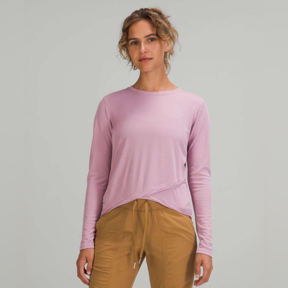 lululemon athletica Pink Long Sleeve Tee